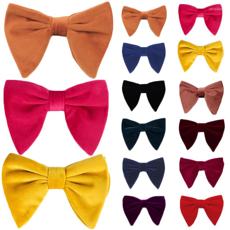 Bow Ties Men Women Fashion Velvet Big Wedding Party Business Solid Color Bowtie Accessories Slim Neck Corbatas
Bow Ties Men Women Fashion Velvet Big Wedding Party Business Solid Color Bowtie Accessories Slim Neck Corbatas