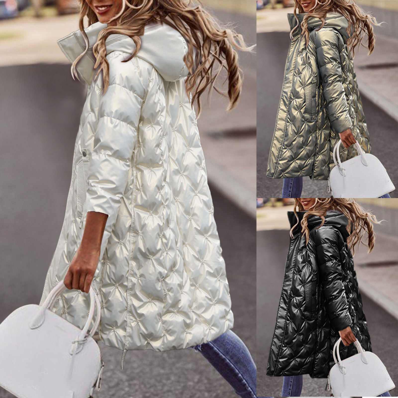 Women s Down Parkas Hooded Parka Fashion Temperament Mid length Jacket Coat Bright Embroidered Padded Slim Warm Cotton 221206, White
Women s Down Parkas Hooded Parka Fashion Temperament Mid length Jacket Coat Bright Embroidered Padded Slim Warm Cotton 221206, White