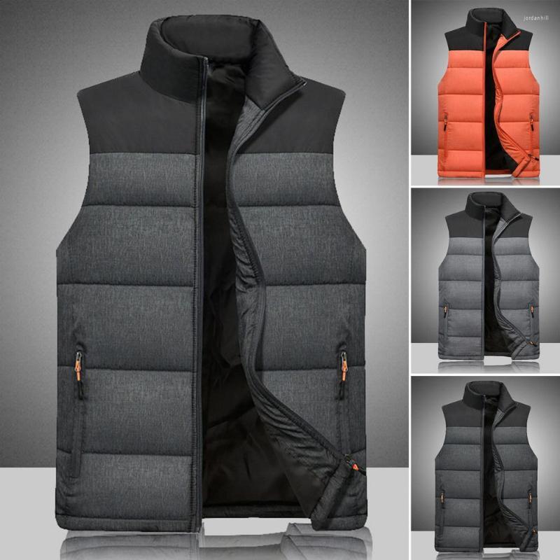 Men's Vests Winter Windproof Men Vest Cotton Padded Thicken Sleeveless Coat Plus Size Zipper Waistcoat Warm, Light grey
Men's Vests Winter Windproof Men Vest Cotton Padded Thicken Sleeveless Coat Plus Size Zipper Waistcoat Warm, Light grey