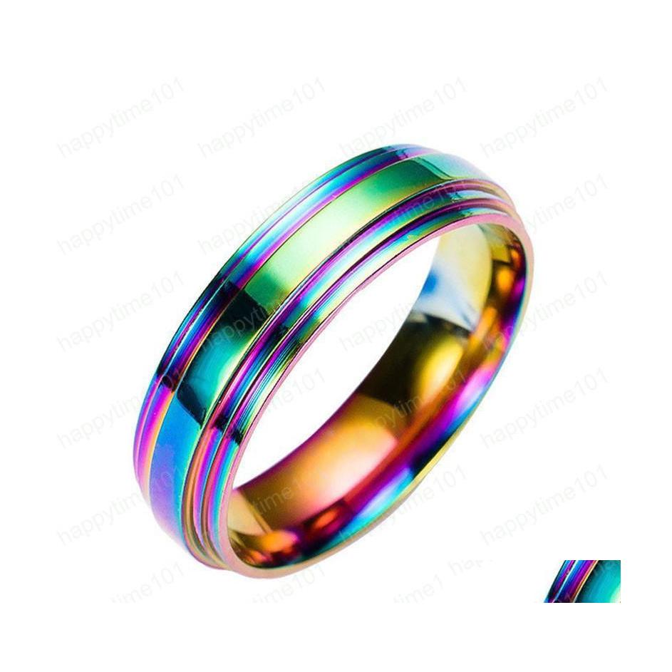Band Rings Rainbow Stainless Steel Rings Designer Jewelry Women Ring Men Wedding Drop Delivery Dhiah
Band Rings Rainbow Stainless Steel Rings Designer Jewelry Women Ring Men Wedding Drop Delivery Dhiah