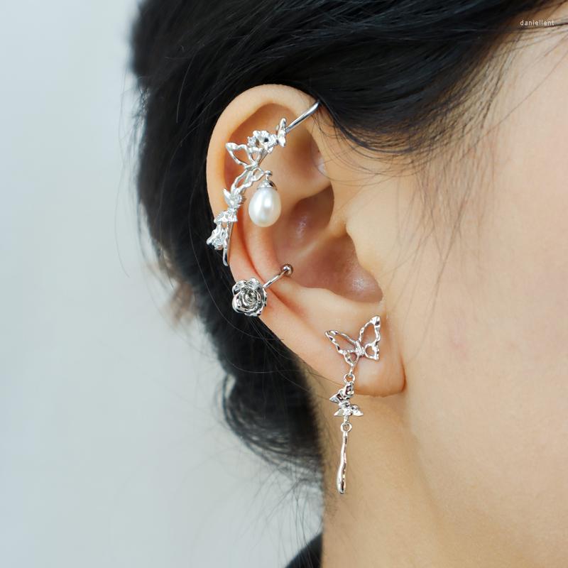 Backs Earrings Creative Design Delicate Zircon Butterfly Ear Clip For Women Elegant Pearl No Piercing Cartilage Drop Fashion Jewelry
Backs Earrings Creative Design Delicate Zircon Butterfly Ear Clip For Women Elegant Pearl No Piercing Cartilage Drop Fashion Jewelry