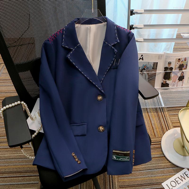 Women's Suits N GIRLS Women Fashion Casual Oversized Autumn Single Breasted Blazer Jacket Vintage Long Sleeve Pockets Female Outerwear, Deep blue
Women's Suits N GIRLS Women Fashion Casual Oversized Autumn Single Breasted Blazer Jacket Vintage Long Sleeve Pockets Female Outerwear, Deep blue