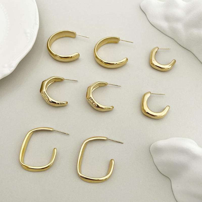 Hoop Earrings Delicate Irregular Metal Stainless Steel Geometric Glossy Gold Color Jewelry For Friend Gift
Hoop Earrings Delicate Irregular Metal Stainless Steel Geometric Glossy Gold Color Jewelry For Friend Gift