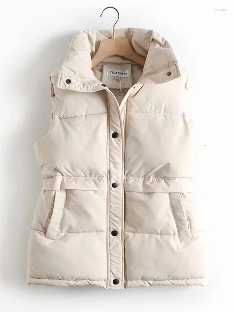 Women's Vests 2022 Autumn Winter Women Plus Size 4Xl 5XL Solid Loose Vest Drawstring Stand Collar Long Cotton Padded Warm Waistcoat, Beige
Women's Vests 2022 Autumn Winter Women Plus Size 4Xl 5XL Solid Loose Vest Drawstring Stand Collar Long Cotton Padded Warm Waistcoat, Beige