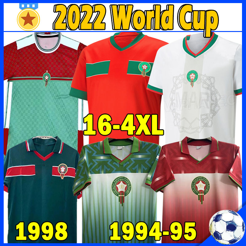 2022 Qatar World Cup Retro morocco Soccer Jerseys 1994 98 ZIYECH Uniforms Africa HAKIMI Boufal FAJR Munir Ait HADJI ABRAMI Bennasser Amrabat Kids Kits football shirt, 22-23 home patch
2022 Qatar World Cup Retro morocco Soccer Jerseys 1994 98 ZIYECH Uniforms Africa HAKIMI Boufal FAJR Munir Ait HADJI ABRAMI Bennasser Amrabat Kids Kits football shirt, 22-23 home patch