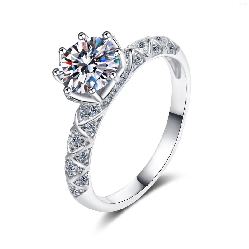 Cluster Rings ANZIW 925 Sterling Silver Moissanite Diamond 1.0CT Exquisite Fashion Engagement Ring For Women Jewelry Gift
Cluster Rings ANZIW 925 Sterling Silver Moissanite Diamond 1.0CT Exquisite Fashion Engagement Ring For Women Jewelry Gift