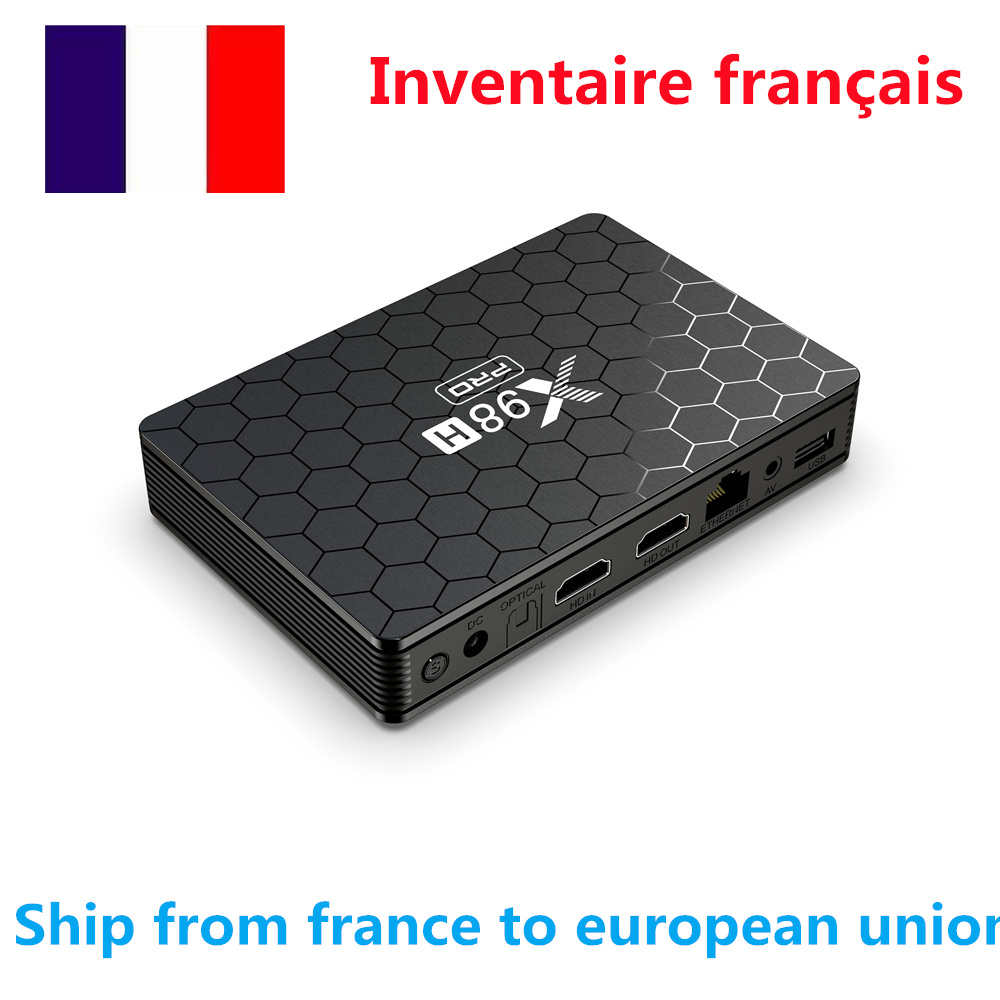 Ship from france X98H PRO TV BOX Android 12 OS 2G 16G 4gb32G WIFI6 1000M LAN BT5.0 Allwinner H618 4K