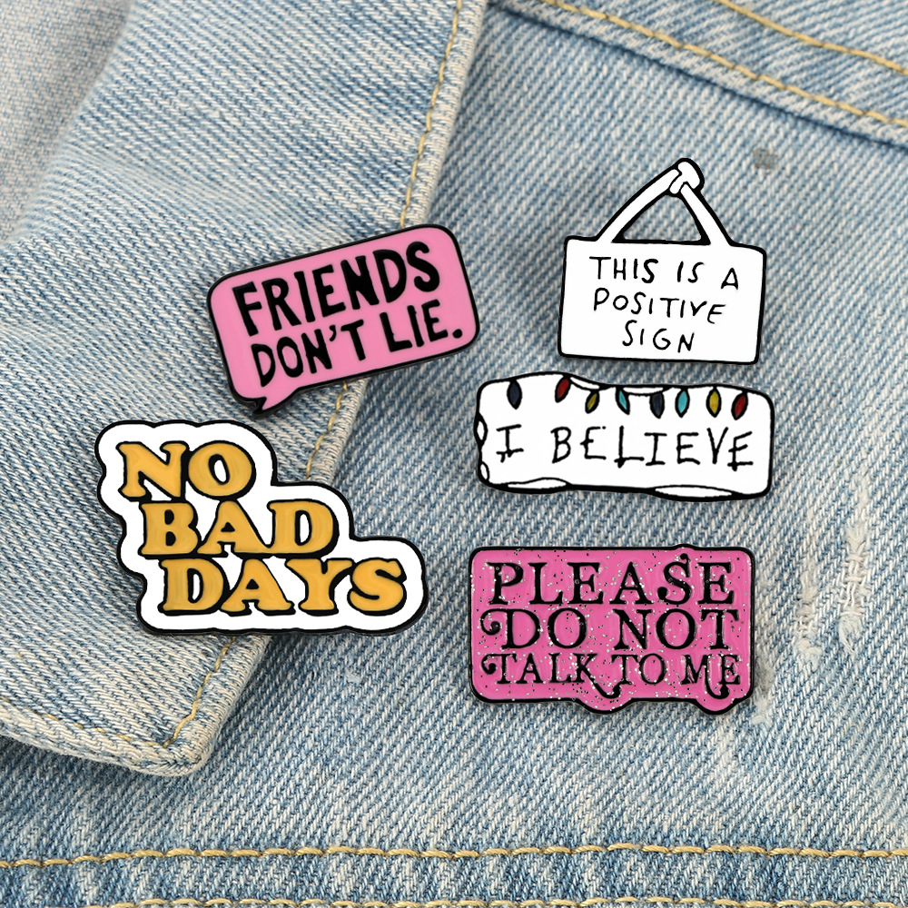 STRANGER THINGS Enamel Pins TV Series Eleven Brooch Friends don't lie Badge Denim Shirt Lapel Pin Gothic Jewelry Gift for Fans please don't talk to me, Color #1
STRANGER THINGS Enamel Pins TV Series Eleven Brooch Friends don't lie Badge Denim Shirt Lapel Pin Gothic Jewelry Gift for Fans please don't talk to me, Color #1