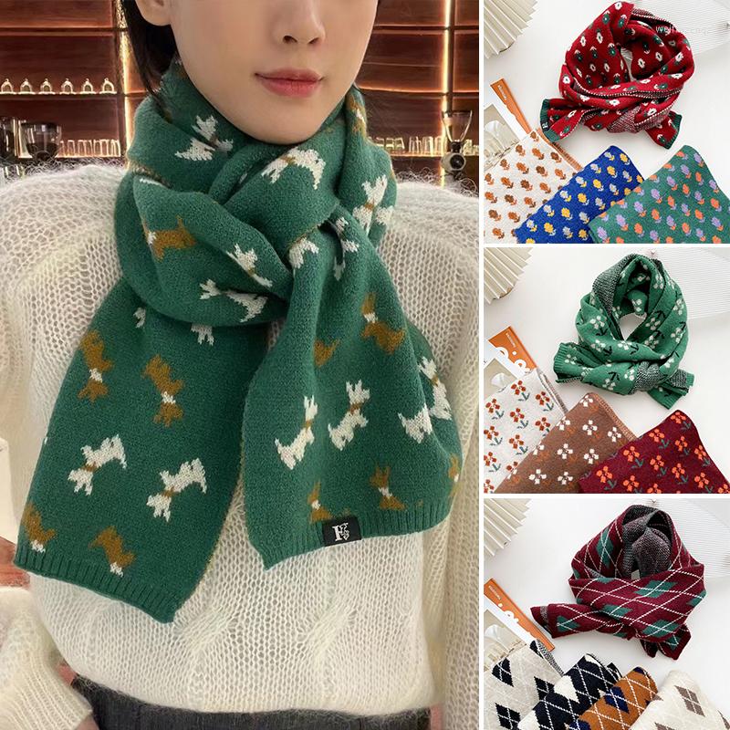Scarves Knitted Warm Scarf Thicken Plaid Flower Neckerchief Woolen Yarn Animals Print Shawl Wraps Skinny Cashmere Knitting
Scarves Knitted Warm Scarf Thicken Plaid Flower Neckerchief Woolen Yarn Animals Print Shawl Wraps Skinny Cashmere Knitting