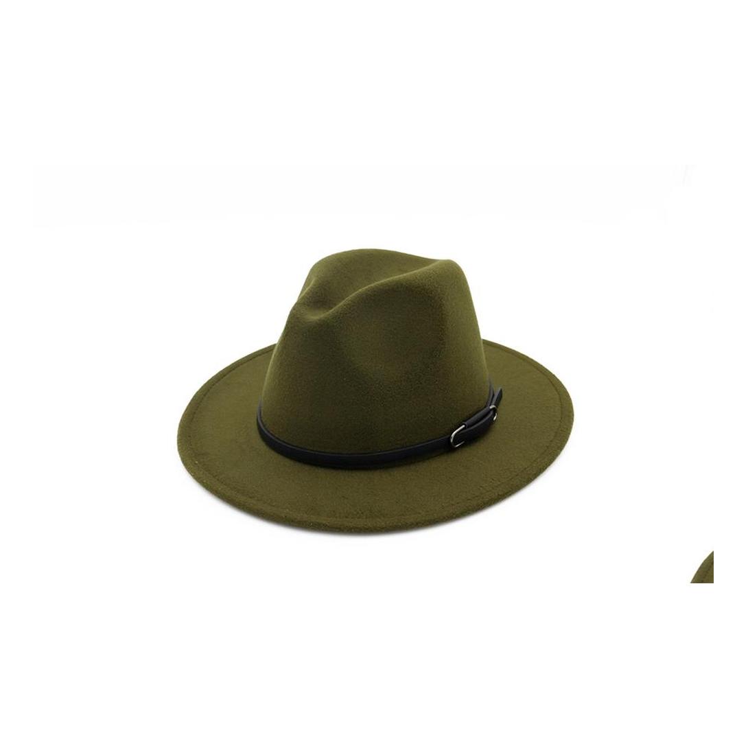 Wide Brim Hats Bucket Hats Classic Belt Buckle Decor Women Wool Felt Fedora Wide Brim Jazz Hats Ladies Panama Formal Hat Carnival Dhw3A
Wide Brim Hats Bucket Hats Classic Belt Buckle Decor Women Wool Felt Fedora Wide Brim Jazz Hats Ladies Panama Formal Hat Carnival Dhw3A