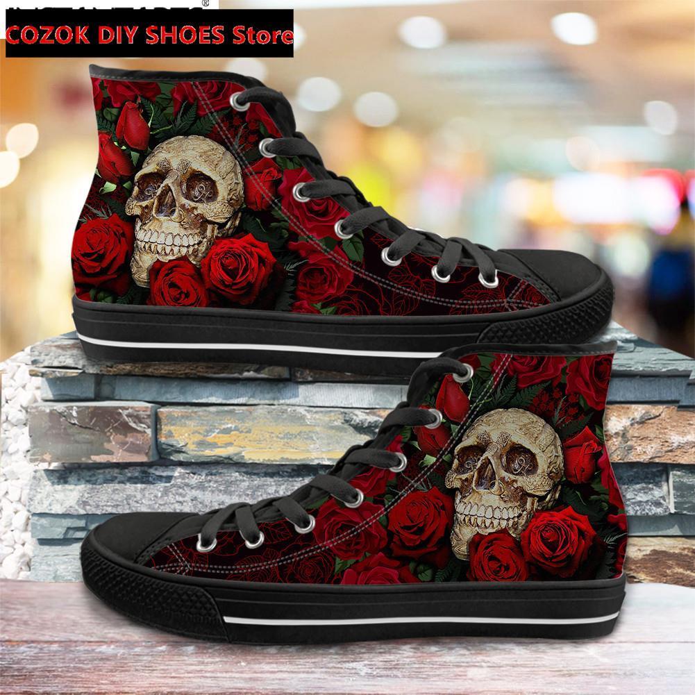 Dress Shoes Classic High Top Canvas Sugar Rose Flower Skull Print Men s Vulcanized Punk Style Footwear Zapatos Mujer 221207, Hqbd530wk1w
Dress Shoes Classic High Top Canvas Sugar Rose Flower Skull Print Men s Vulcanized Punk Style Footwear Zapatos Mujer 221207, Hqbd530wk1w