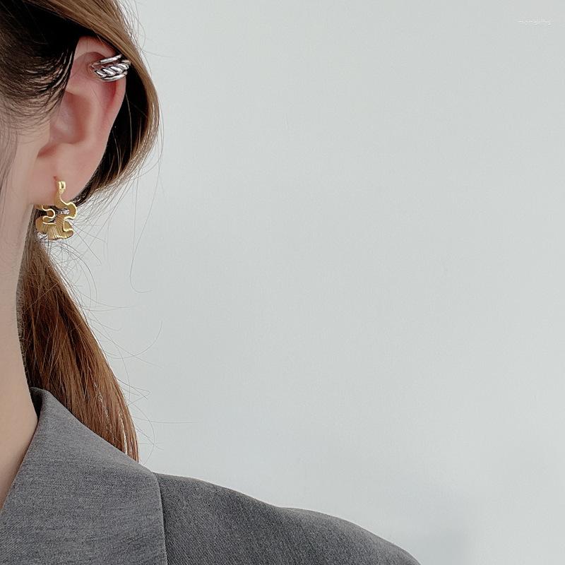 Hoop Earrings Niche Designer Simple S92 Sterling Silver Zigzag Texture Ear Buckle Female Ins Cold Wind
Hoop Earrings Niche Designer Simple S92 Sterling Silver Zigzag Texture Ear Buckle Female Ins Cold Wind