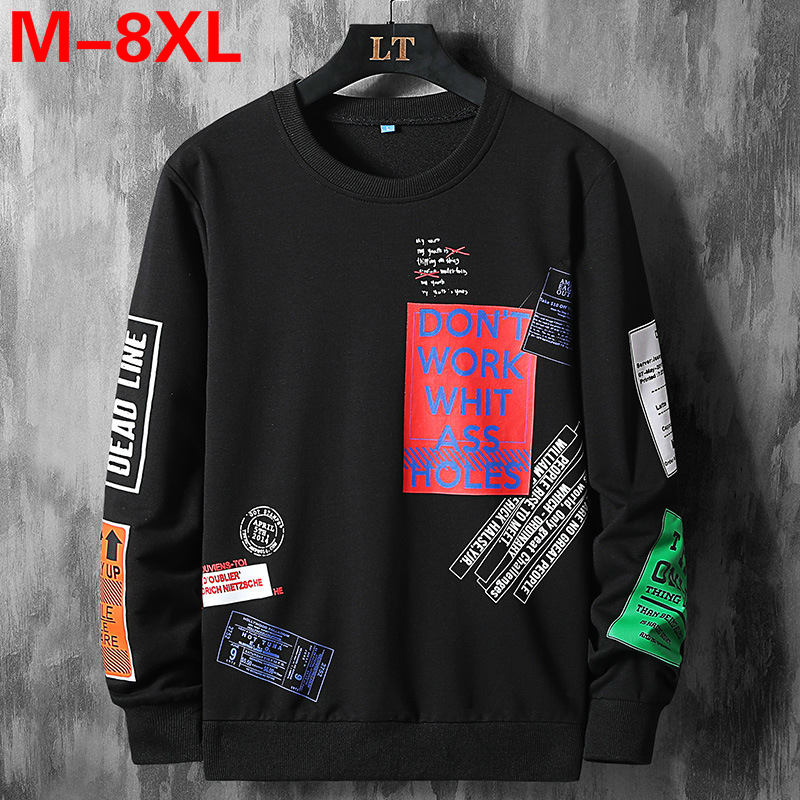 Mens Hoodies Sweatshirts Pullovers Men Large Size 5XL 6XL 7XL 8XL Patchwork Fashion Trend Pullover Sweatshirt Hip Hop Male Streetwear 221207, M17-black
Mens Hoodies Sweatshirts Pullovers Men Large Size 5XL 6XL 7XL 8XL Patchwork Fashion Trend Pullover Sweatshirt Hip Hop Male Streetwear 221207, M17-black