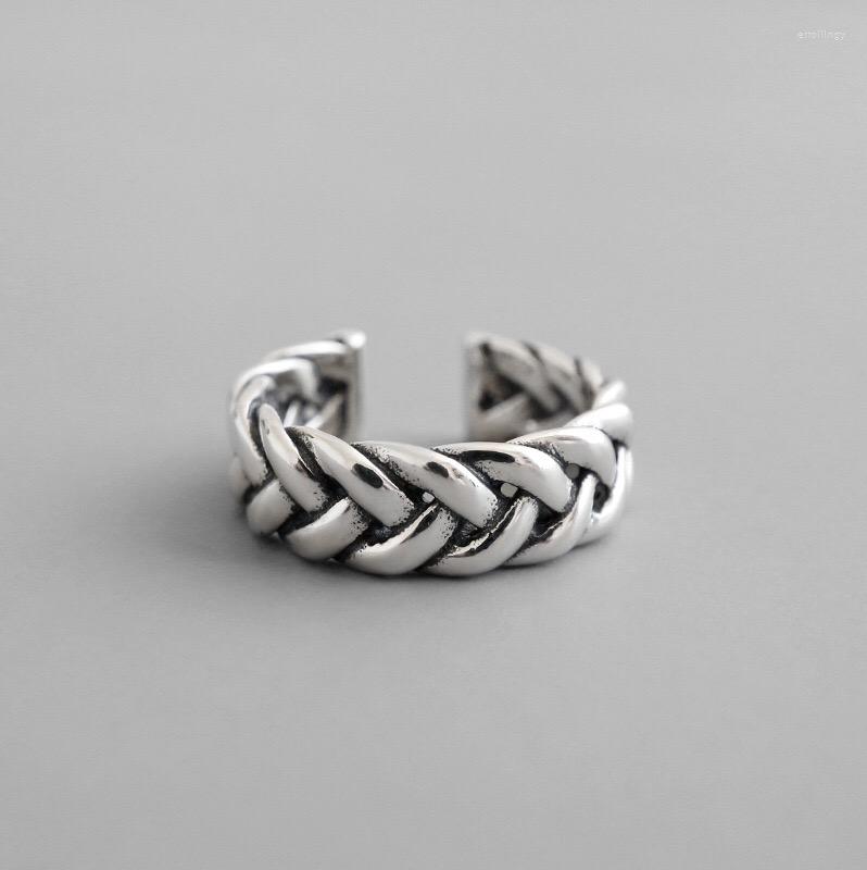 Cluster Rings Real 925% Sterling Braid Vintage Opening Ring For Charming Women Party Fashion Fine Jewelry Classic Accessories
Cluster Rings Real 925% Sterling Braid Vintage Opening Ring For Charming Women Party Fashion Fine Jewelry Classic Accessories