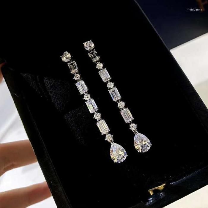 Stud Earrings Designer Fashion 925 Sterling Silver Jewelry 5A Cubic Zirconia Party Earring