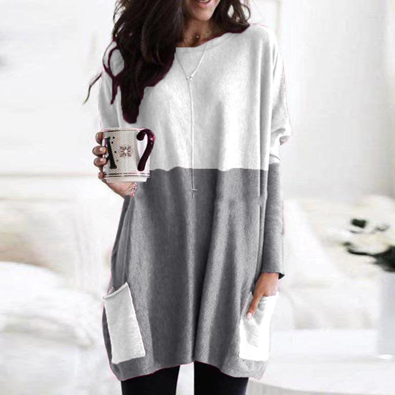 Women' T Shirts Tshirt Women Mid-Length Loose Casual Dress Spring Autumn Long Sleeve Pocket Clothing Vintage Tops Female, Black
Women' T Shirts Tshirt Women Mid-Length Loose Casual Dress Spring Autumn Long Sleeve Pocket Clothing Vintage Tops Female, Black
