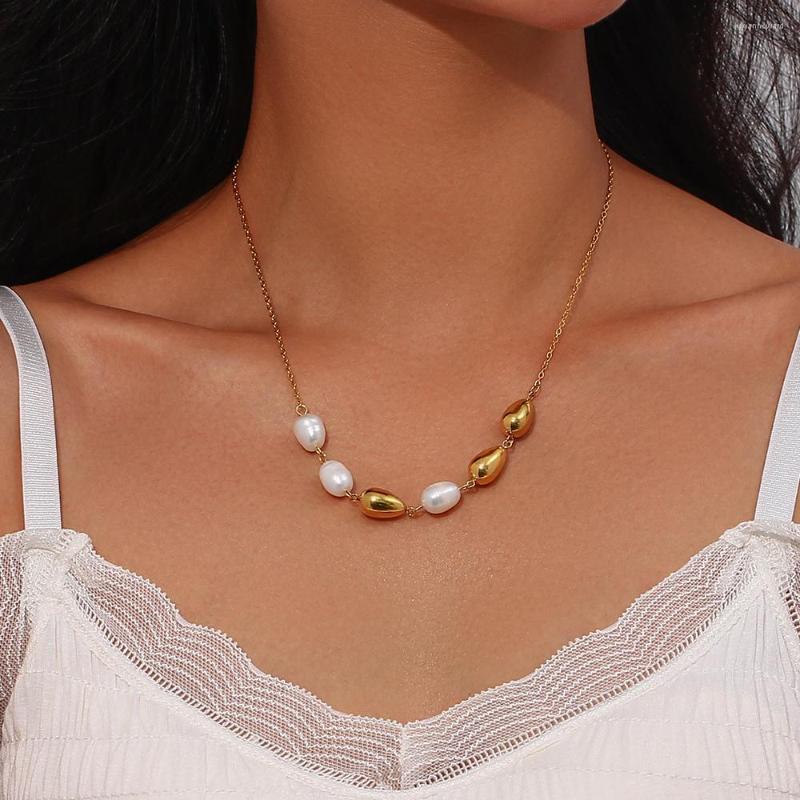 Pendant Necklaces Waterproof Hypoallergenic Statement Jewelry Waterdrop Shape Freshwater Pearl For Woman Stainless Steel Necklace
Pendant Necklaces Waterproof Hypoallergenic Statement Jewelry Waterdrop Shape Freshwater Pearl For Woman Stainless Steel Necklace