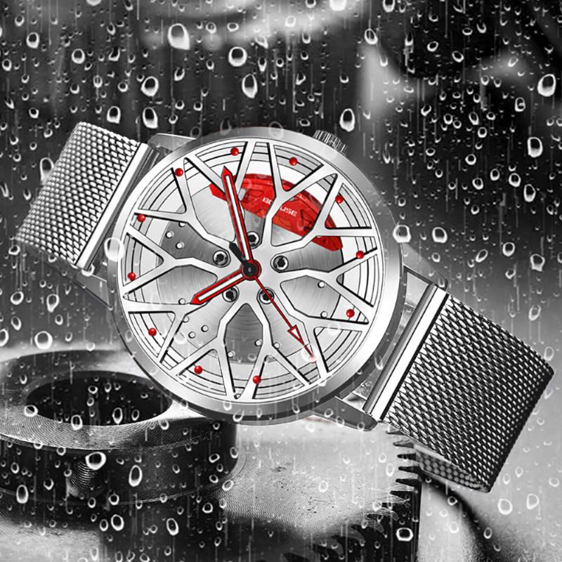 Wristwatches Fashion Simple Luminous Hands Steel Mesh Band Watch For Men 3D Stereo Sports Car Wheel Student Casual Watches Montre Homme, Gold
Wristwatches Fashion Simple Luminous Hands Steel Mesh Band Watch For Men 3D Stereo Sports Car Wheel Student Casual Watches Montre Homme, Gold