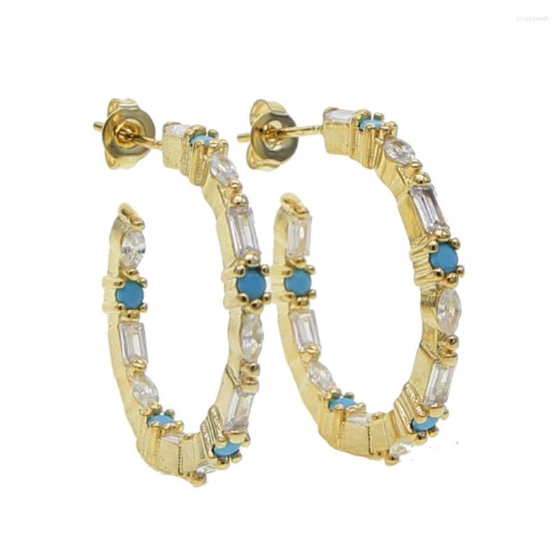 Hoop Earrings White Cz Blue Turquoises Stone Paved Cluster Circle Earring For Women Gold Geometric
Hoop Earrings White Cz Blue Turquoises Stone Paved Cluster Circle Earring For Women Gold Geometric