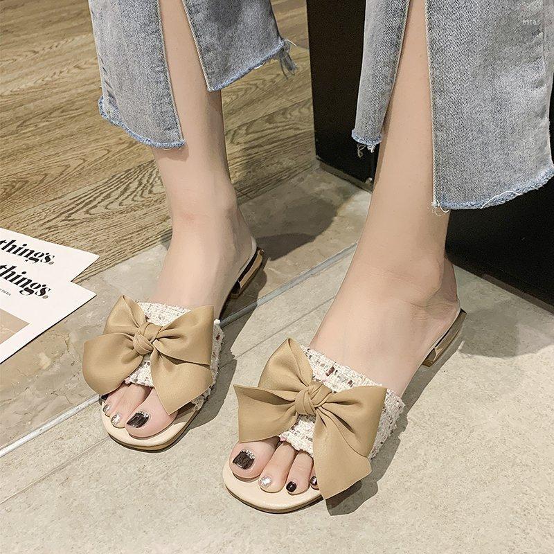 Slippers Women's Summer 2022 Fashion Outdoor Sandals Bow Low Heel Shoes Chunky, Beige
Slippers Women's Summer 2022 Fashion Outdoor Sandals Bow Low Heel Shoes Chunky, Beige
