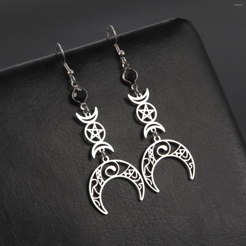 Dangle Earrings Teamer Vintage Witch Moon Pentagram For Women Witchcraft Knot Stainless Steel Jewelry Drop Gift Wholesale 2022
Dangle Earrings Teamer Vintage Witch Moon Pentagram For Women Witchcraft Knot Stainless Steel Jewelry Drop Gift Wholesale 2022