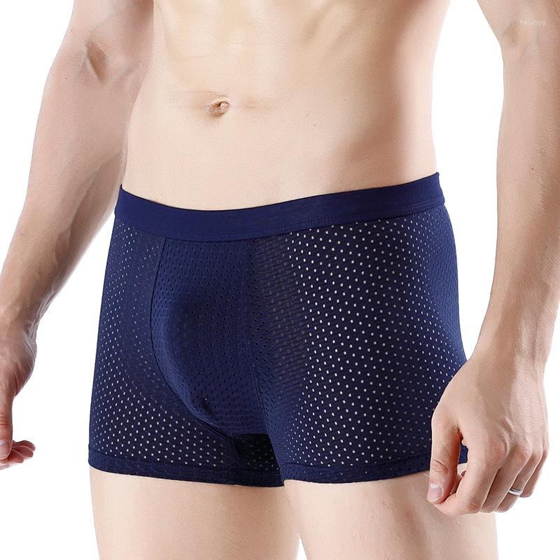 Underpants Men Ice Silk Underwear Large Size Modal Mesh Transparent Breathable Seamless Boxer High Elastic Quick Dry Mid Waist Briefs A96, Black
Underpants Men Ice Silk Underwear Large Size Modal Mesh Transparent Breathable Seamless Boxer High Elastic Quick Dry Mid Waist Briefs A96, Black