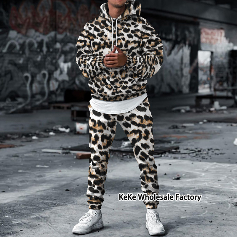 Men' Tracksuits Autumn Fashion Leopard Printed SweatshirtsSweatpants Two Piece Sets Male Long Sleeve Hoodies Suit Plus Size 5XL Clothes 221207, Keke-suit-1
Men' Tracksuits Autumn Fashion Leopard Printed SweatshirtsSweatpants Two Piece Sets Male Long Sleeve Hoodies Suit Plus Size 5XL Clothes 221207, Keke-suit-1