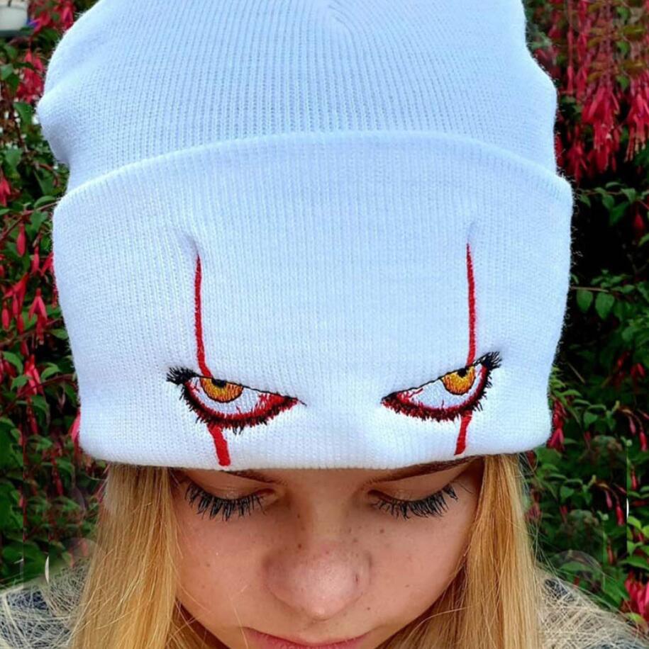 Halloween Knitted Hats For Women Winter Warm Beanie Clown Pennywise Scary Eyes Men Kids Hat Girls Boys Cycling Skiing Cap, Blue
Halloween Knitted Hats For Women Winter Warm Beanie Clown Pennywise Scary Eyes Men Kids Hat Girls Boys Cycling Skiing Cap, Blue