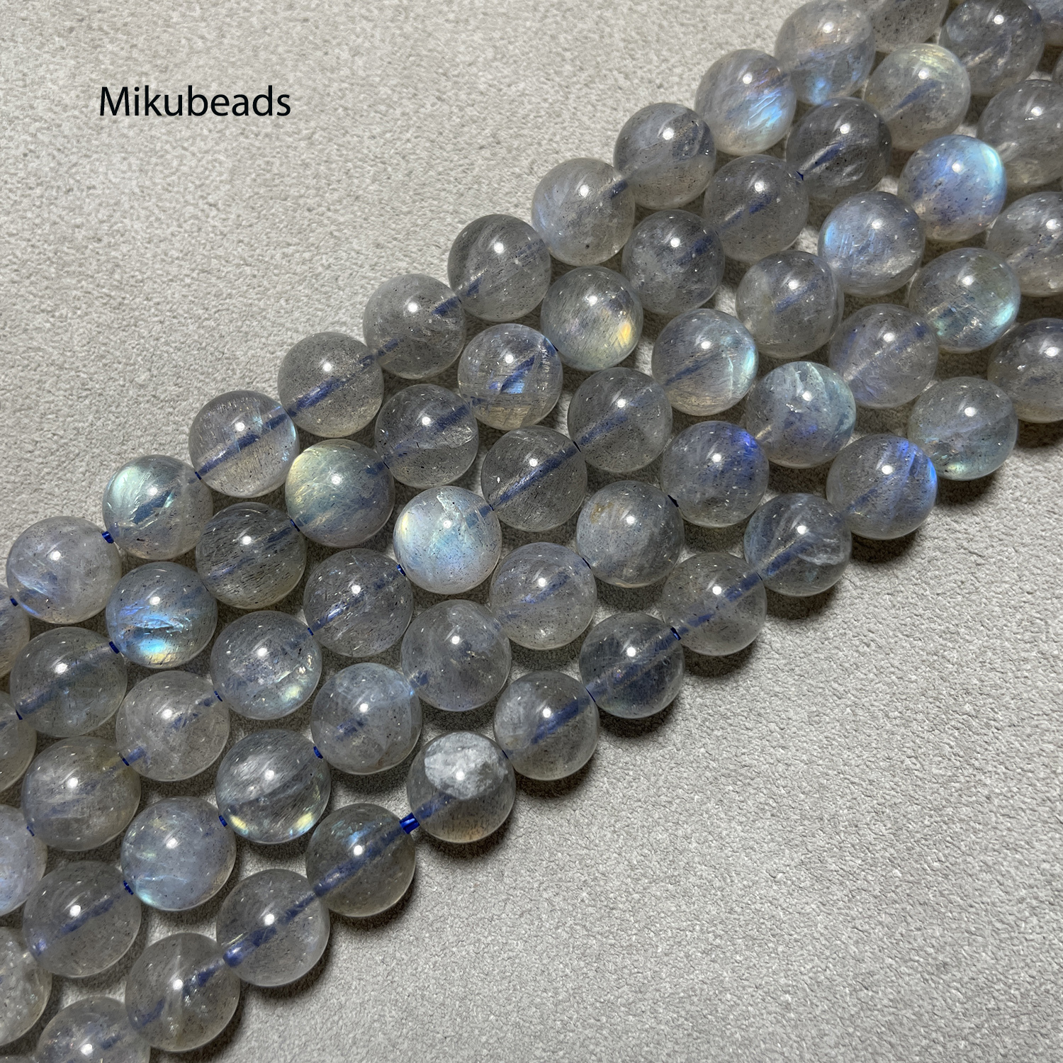Beaded Necklaces Wholesale Natural 7.5mm A Madagascar Labradorite Smooth Round Loose Beads For Making Jewelry DIY Stone Necklace Strand 221207