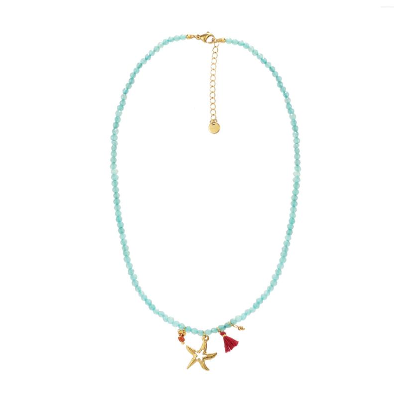 Choker Bohemian Titanium Steel Handmade Crystal Tassel Starfish Pendant Necklace Jewelry
Choker Bohemian Titanium Steel Handmade Crystal Tassel Starfish Pendant Necklace Jewelry