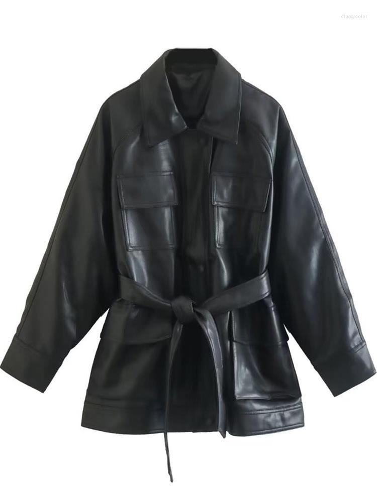Women' Down MESTTRAF 2022 Women Sexy Winter Belt Faux Leather Jacket Coat Vintage Long Sleeve Female Outerwear Chic Tops, Picture shown
Women' Down MESTTRAF 2022 Women Sexy Winter Belt Faux Leather Jacket Coat Vintage Long Sleeve Female Outerwear Chic Tops, Picture shown