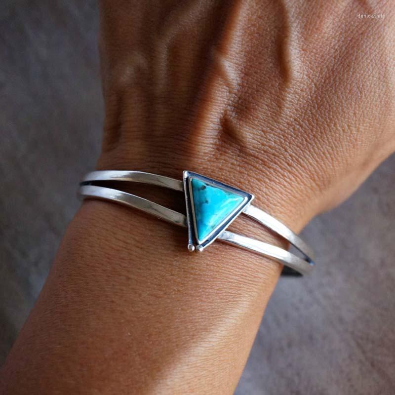 Bangle Triangle Blue Natural Stone Bracelets For Women Vintage Personalized Geometric Bangles Party Gift Ladies Jewelry Accessories
Bangle Triangle Blue Natural Stone Bracelets For Women Vintage Personalized Geometric Bangles Party Gift Ladies Jewelry Accessories