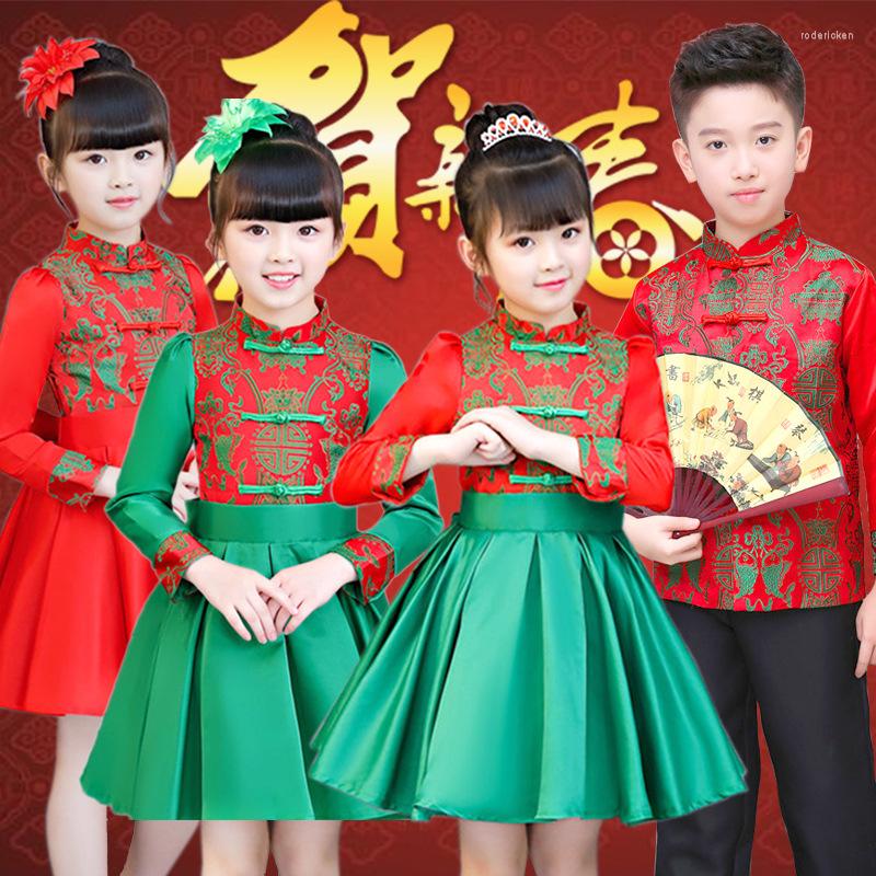 Ethnic Clothing 2022 Chinese Year Traditional Child Tang Suit Boy Girl Clothes Embroidery Kids Stage Party Festival Oriental Hanfu
Ethnic Clothing 2022 Chinese Year Traditional Child Tang Suit Boy Girl Clothes Embroidery Kids Stage Party Festival Oriental Hanfu