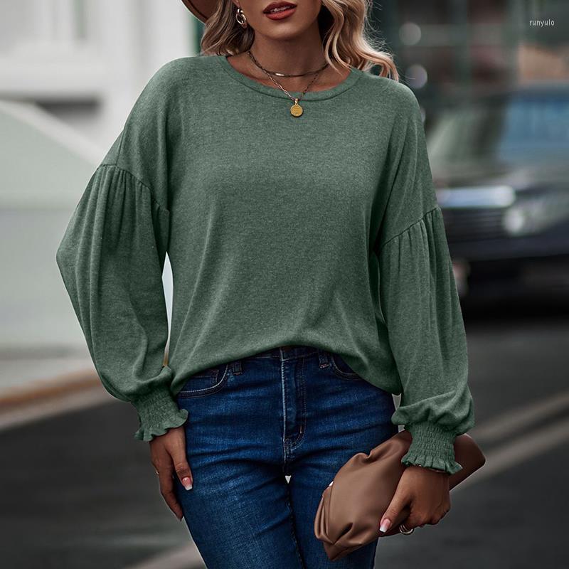 Women' Blouses Women' Tops Trend Blouse Autumn T Shirt Purple Round Neck Pleated Patchwork Long Sleeve Lantern Lady Casual T-shirt, Gray
Women' Blouses Women' Tops Trend Blouse Autumn T Shirt Purple Round Neck Pleated Patchwork Long Sleeve Lantern Lady Casual T-shirt, Gray