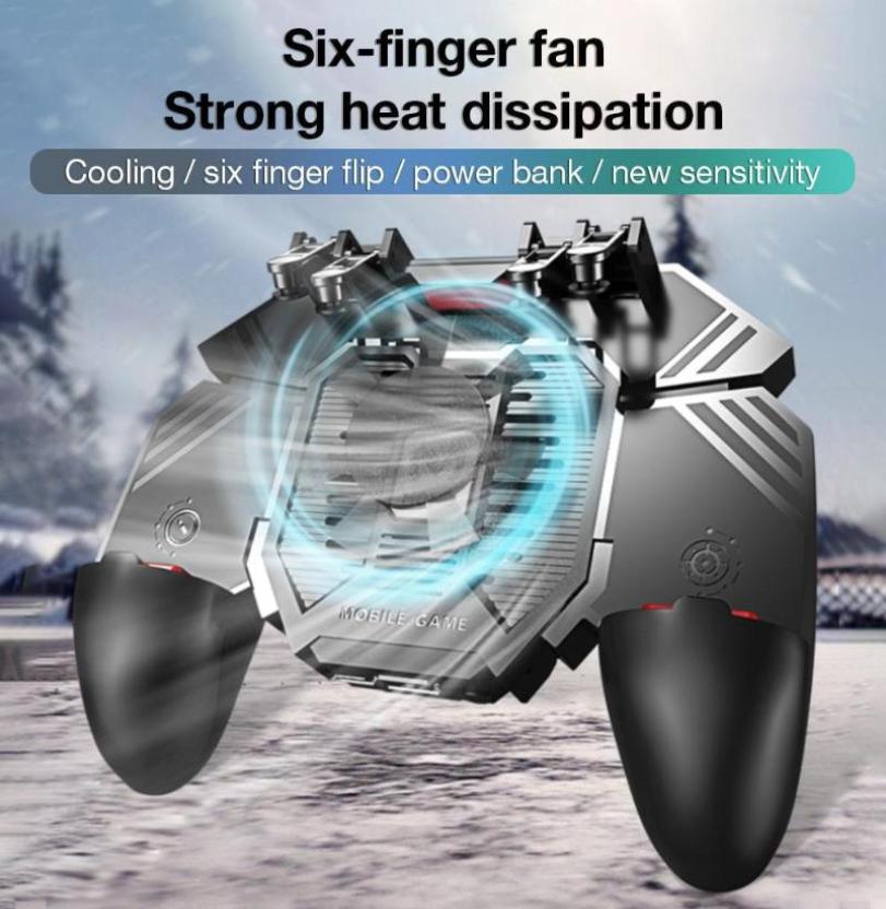 Game Controllers Joysticks PUBG Controller Helper AK77 Mobile Phone Gamepad Radiator Handle Watercooled Fan Six Fingers PUGB Po5739798
Game Controllers Joysticks PUBG Controller Helper AK77 Mobile Phone Gamepad Radiator Handle Watercooled Fan Six Fingers PUGB Po5739798