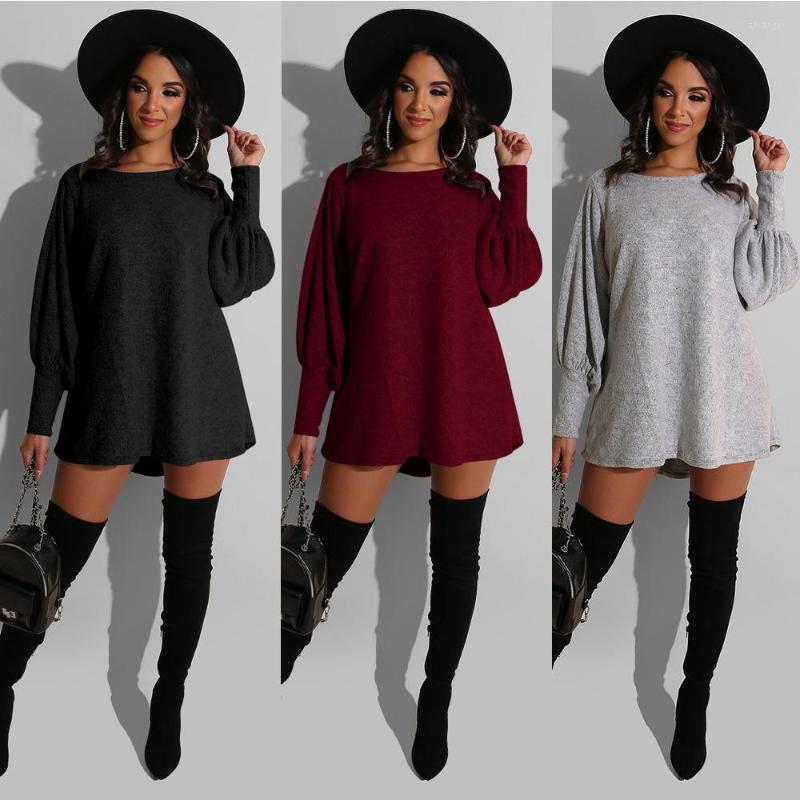 Casual Dresses Zaggin 2022 Autumn Women Solid 3-colors Loose Mini Dress Sexy Lady Round Neck Lantern Sleeve Nightclub Uniforms, Black
Casual Dresses Zaggin 2022 Autumn Women Solid 3-colors Loose Mini Dress Sexy Lady Round Neck Lantern Sleeve Nightclub Uniforms, Black