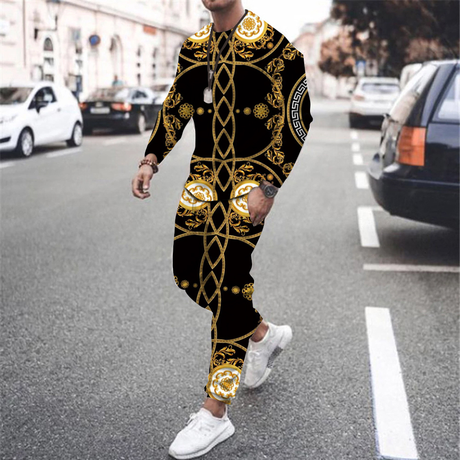 Men' Tracksuits Tracksuit Set Men 2 piece Clothing Suit Ice Silk Summer Streetwear 3D luxury Vintage Long Sleeve Printed Man Sportswea 221207, Jogging set 1
Men' Tracksuits Tracksuit Set Men 2 piece Clothing Suit Ice Silk Summer Streetwear 3D luxury Vintage Long Sleeve Printed Man Sportswea 221207, Jogging set 1