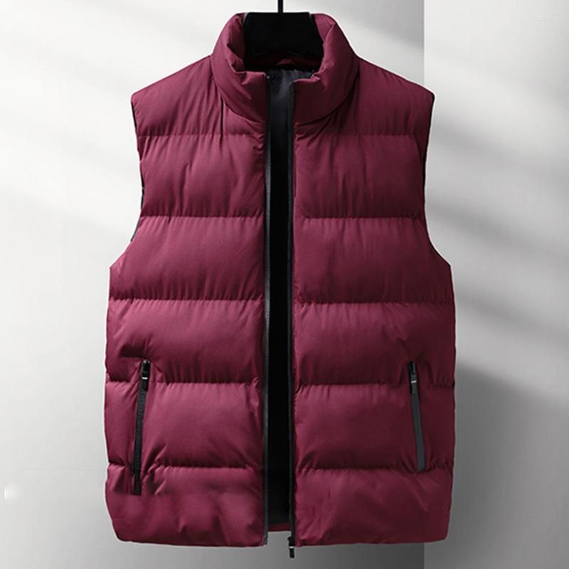 Men's Vests Men Winter Vest Padded Solid Color Stand Collar Neck Protection Loose Cold-proof Cardigan Plus Size Waistcoat, Black
Men's Vests Men Winter Vest Padded Solid Color Stand Collar Neck Protection Loose Cold-proof Cardigan Plus Size Waistcoat, Black