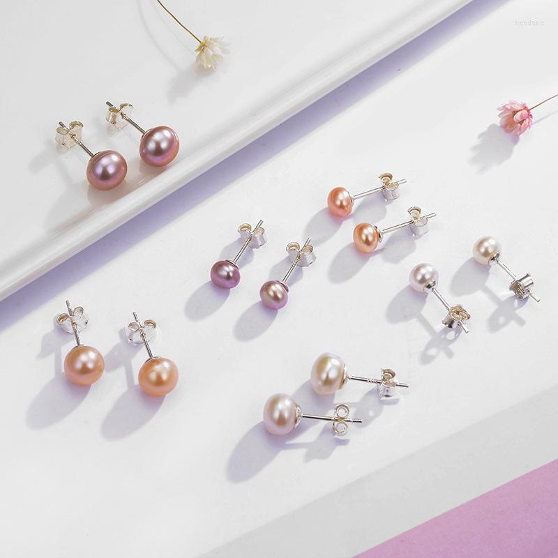 Stud Earrings Minar Wholesale Colorful Round Freshwater Pearl Earring For Women White Pink Purple Color Pearls Simple Jewelry
Stud Earrings Minar Wholesale Colorful Round Freshwater Pearl Earring For Women White Pink Purple Color Pearls Simple Jewelry