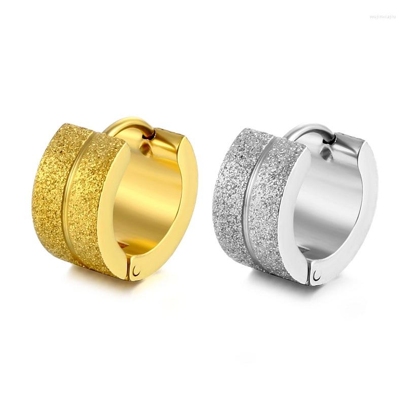Hoop Earrings Frosted Centerline Ear Buckle Stainless Steel Are Suitable For Men And Women's Punk Style Piercing Jewelry
Hoop Earrings Frosted Centerline Ear Buckle Stainless Steel Are Suitable For Men And Women's Punk Style Piercing Jewelry