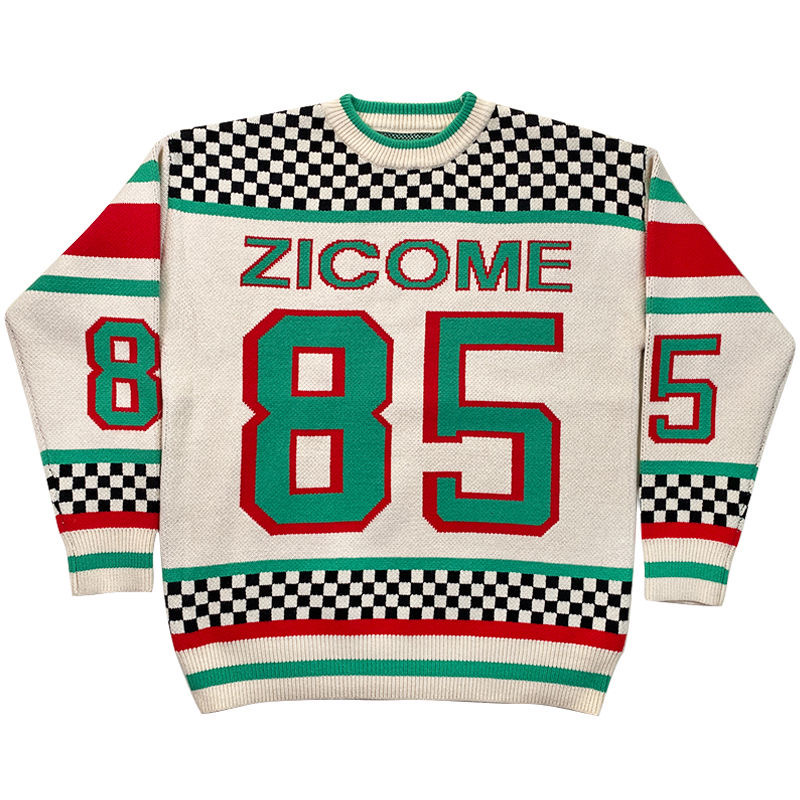 Designer Niche design couples for men and women' checkerboard & number patchwork knitwear Warm jumper loose fashion sweater Christmas new year, Green
Designer Niche design couples for men and women' checkerboard & number patchwork knitwear Warm jumper loose fashion sweater Christmas new year, Green