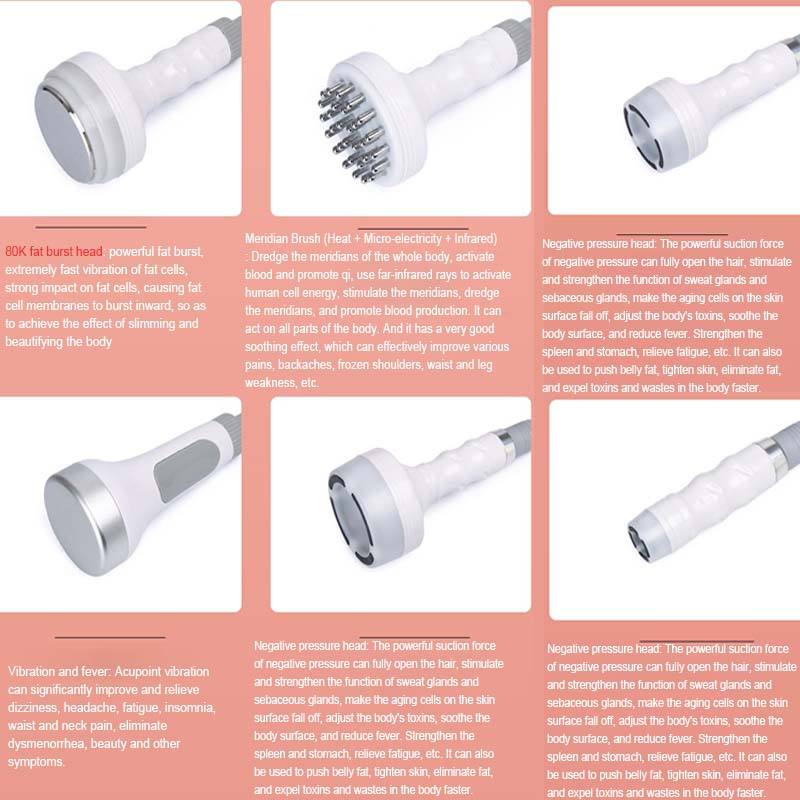 Salon use Slimming Vacuum Therapy Breast Enhancement 80k Cavitation Vacuum Butt Lifting Machine