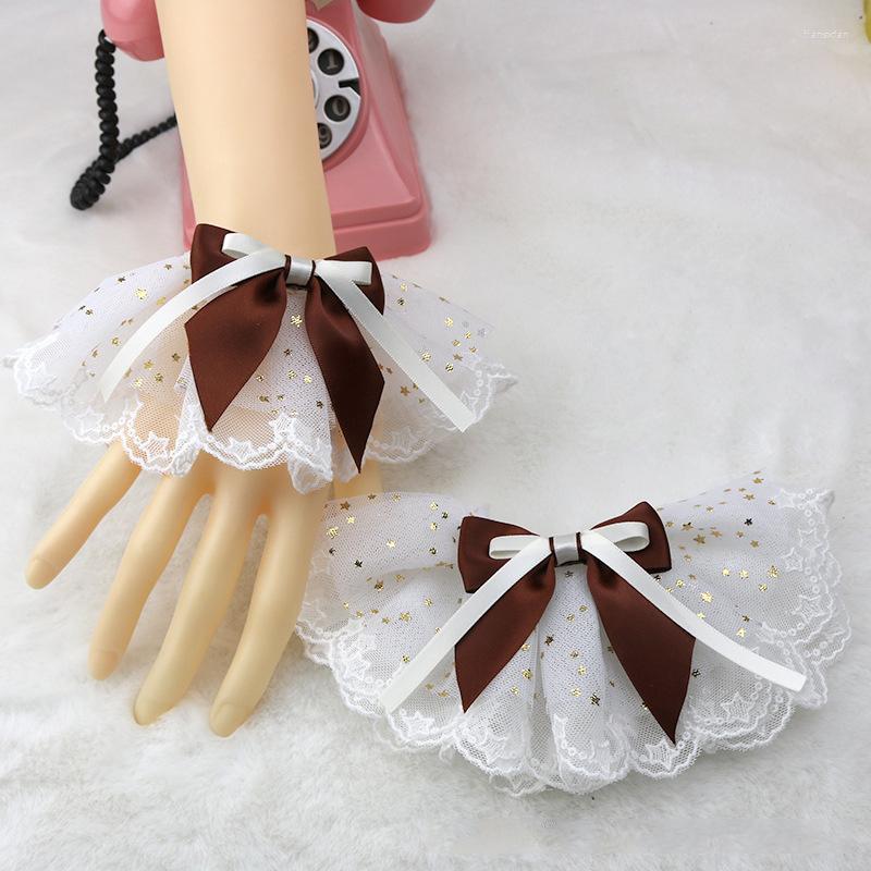 Knee Pads Steampunk Lolita Hand Sleeve Wrist Cuffs Ruffled Floral Black Lace Elastic Bracelet Elegant Ladies Short Gloves Halloween
Knee Pads Steampunk Lolita Hand Sleeve Wrist Cuffs Ruffled Floral Black Lace Elastic Bracelet Elegant Ladies Short Gloves Halloween