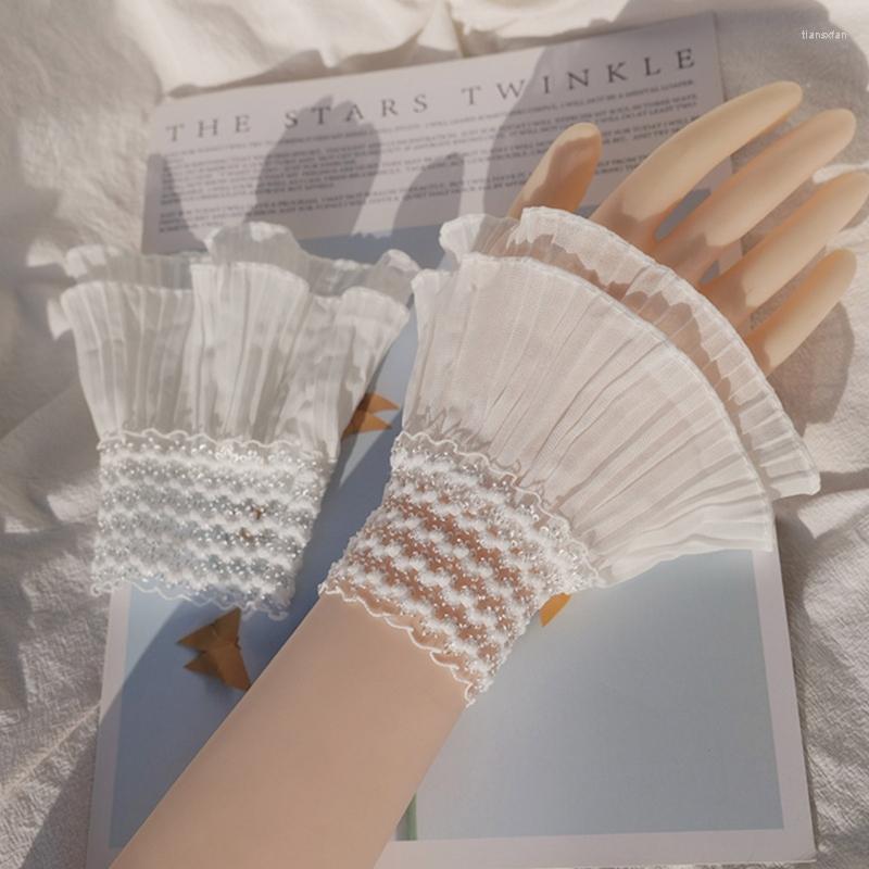 Knee Pads 1 Pair Layered Decorated Wrist Cuffs Women Girls Autumn Winter Sweater Decorative Sleeves Detachable Flared Sleeve False, White
Knee Pads 1 Pair Layered Decorated Wrist Cuffs Women Girls Autumn Winter Sweater Decorative Sleeves Detachable Flared Sleeve False, White