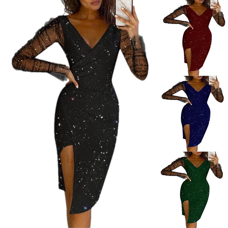 Casual Dresses Dress Women' Diamond V-neck Hip Sexy Mesh Bodycon Evening Vestidos De Mujer, Black
Casual Dresses Dress Women' Diamond V-neck Hip Sexy Mesh Bodycon Evening Vestidos De Mujer, Black