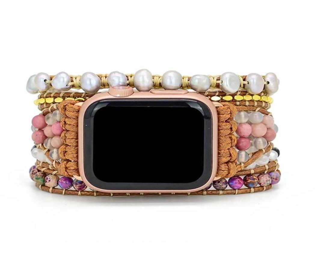 Braided Wrap Bracelet Strap Boho Stylish Handmade Beaded Stone Multilayer Woven Replacement Band for Apple Watch SESeries 6548014393
Braided Wrap Bracelet Strap Boho Stylish Handmade Beaded Stone Multilayer Woven Replacement Band for Apple Watch SESeries 6548014393
