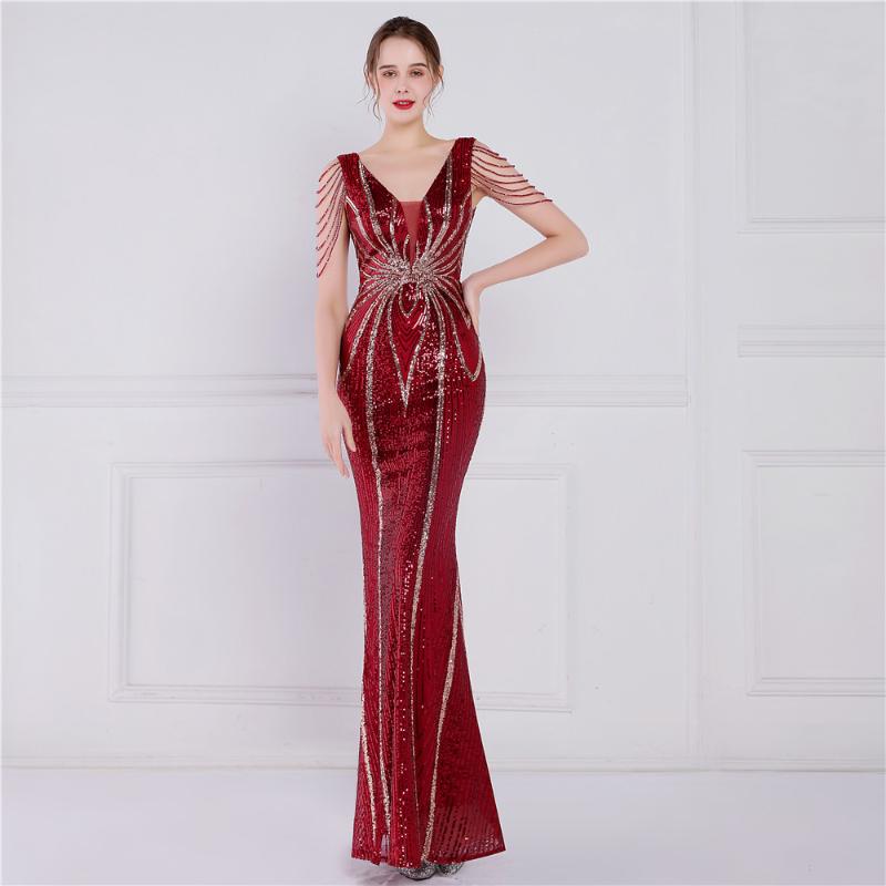 Casual Dresses Women Elegant Double V-neck Beading Evening Dress Sexy Mermaid Sequin 2022 Floor Length Party VestidosCasual, White
Casual Dresses Women Elegant Double V-neck Beading Evening Dress Sexy Mermaid Sequin 2022 Floor Length Party VestidosCasual, White