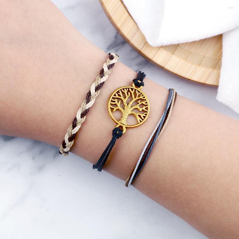 Strand 3pcs/set Black Braid Adjustable Bracelets Handmade Tree Of Life Waves Wax String Men Bangles Charm Women Lover Yoga Jewelry Gift
Strand 3pcs/set Black Braid Adjustable Bracelets Handmade Tree Of Life Waves Wax String Men Bangles Charm Women Lover Yoga Jewelry Gift