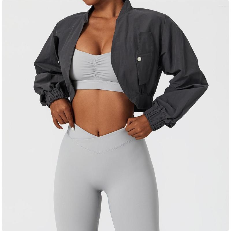 Active Shirts ATHVOTAR Women Top Long Sleeve Fast Drying Sports Coat Solid Color Elastic Stand Collar Casual Jacket Tight Yoga, Khaki
Active Shirts ATHVOTAR Women Top Long Sleeve Fast Drying Sports Coat Solid Color Elastic Stand Collar Casual Jacket Tight Yoga, Khaki