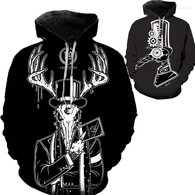 Men's Hoodies Punk Bird And Sheep Astrologer 3D Printed Hoodie Women's Long Sleeve Casual Street, Black
Men's Hoodies Punk Bird And Sheep Astrologer 3D Printed Hoodie Women's Long Sleeve Casual Street, Black